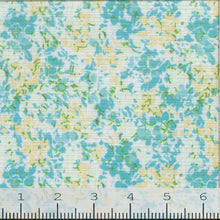 aqua, Fashion Small Floral Print Fabric CA-194
