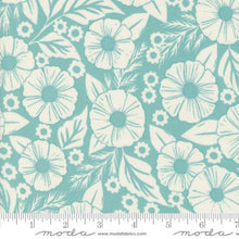 Field of Flowers Collection Large Floral Print Cotton Fabric 3311 aqua