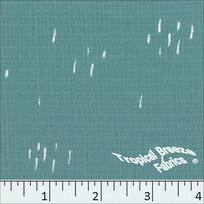 Linen Crepe Speckled Crepe Polyester Fabric 048424 aqua