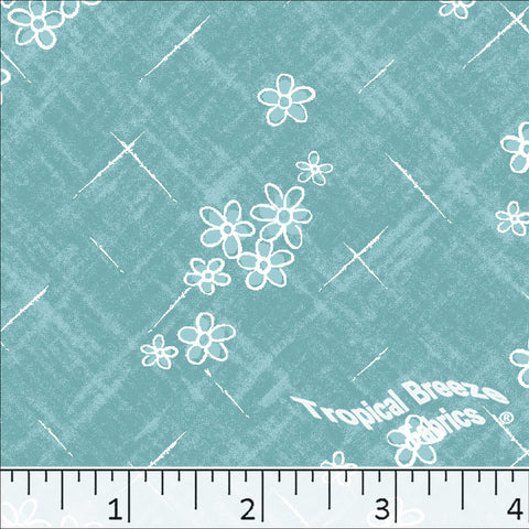 aqua, Standard Weave Poly Cotton Dress Fabric 6226