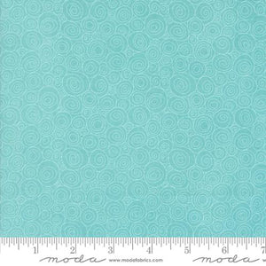 Aqua, Sunday Brunch Collection Grits Cotton Fabric 30758