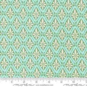 Tango Collection Diamonds Cotton Fabric 27336 aqua