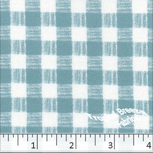 Aqua, Plaid Sweater Knit Print Fabric 32948