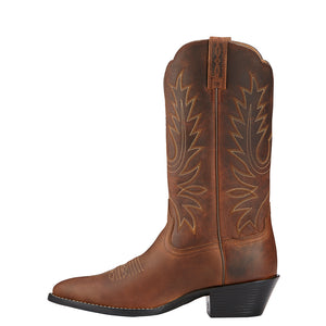 Ariat Women's Round Up Wide Square Toe Canyon Brown-Daisy Logo Print B –  Country View Western Store