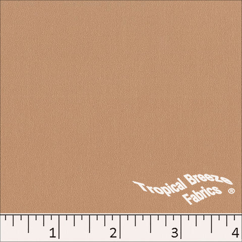 Solid Color Stretch Crepe Dress Fabric stone autumn brown