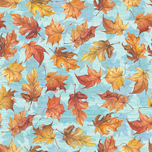 autumn-leaves-Pumpkin Please Cotton Fabric Collection 222