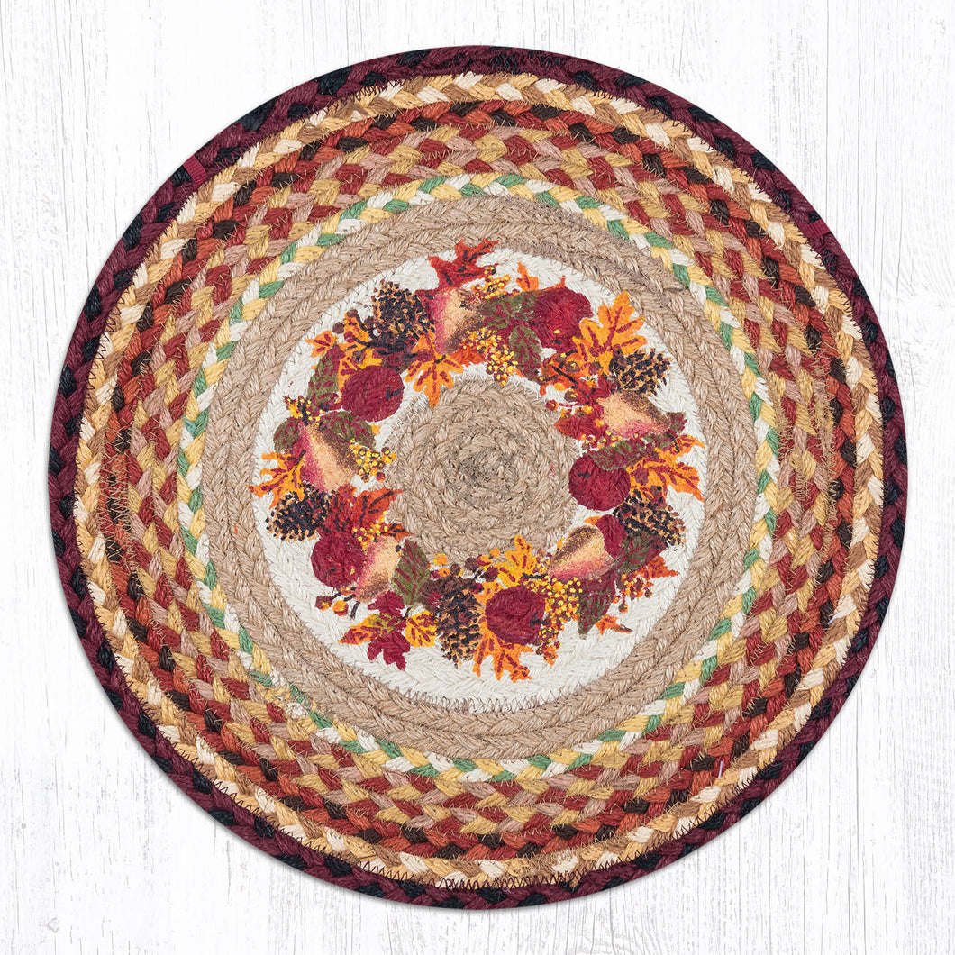 Autumn Wreath chair pad