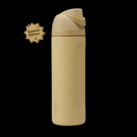 Owala FreeSip 24 oz water bottle in autumn vista tan