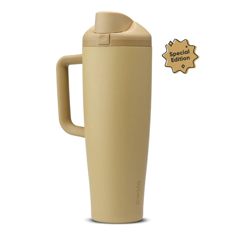 Owala FreeSip 40 oz Tumbler in autumn vista tan