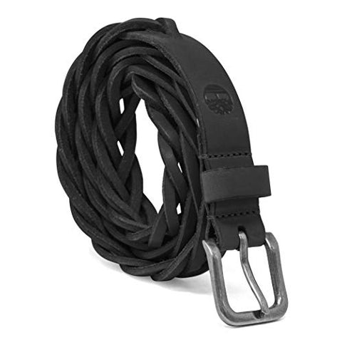 Black Women's 25mm Braided Leather Belt B85005-08