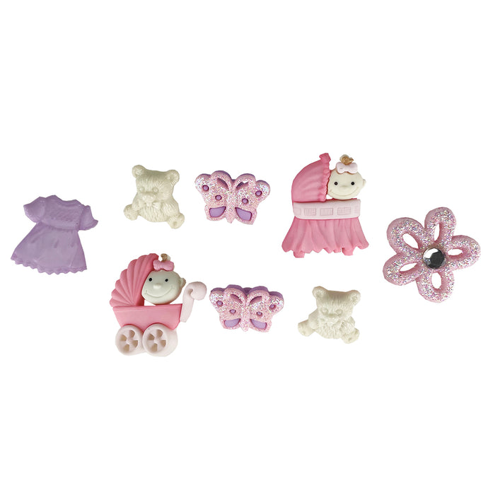 Baby Girl Button Embellishment Pack 2121
