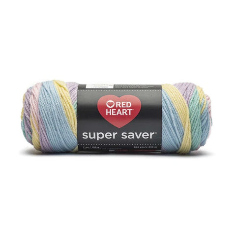 baby rainbow Super Saver Yarn Variegated Colors E300