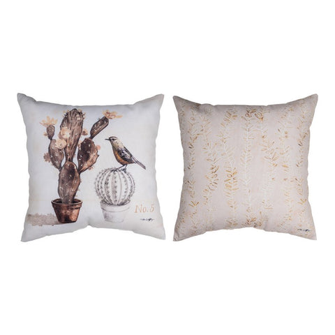 back, Succulents and Bird Climaweave Pillow SLSUCB