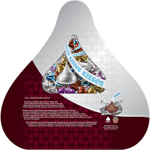 Back of Hershey kiss puzzle box