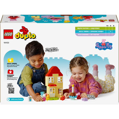 back, LEGO Duplo Peppa Pig Birthday House Toddler Toy 10433