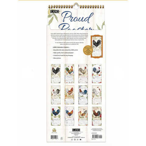 back proud rooster, 2027 Vertical Wall Calendars 2799107