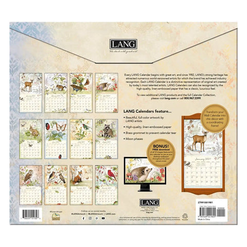 back field guide, 2027 Wall Calendars 2799100