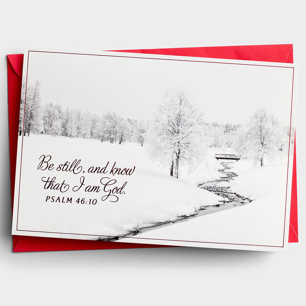 Boxed Christmas Cards Be Still & Know J0426