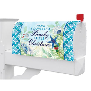 Fall and Winter Mailbox Makeovers beachy christmas