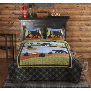 Bear Lake Quilt on bed