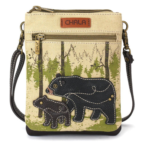 bears, Double Pocket Crossbody Bag 928