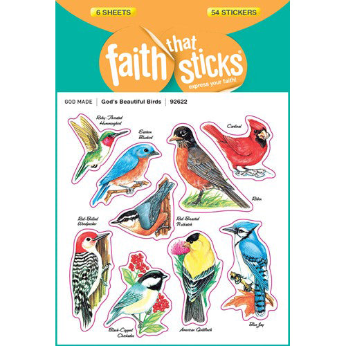 God's Beautiful Birds Stickers