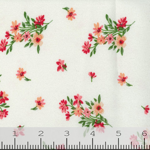 Becky Floral Knit Print Fabric FA15082