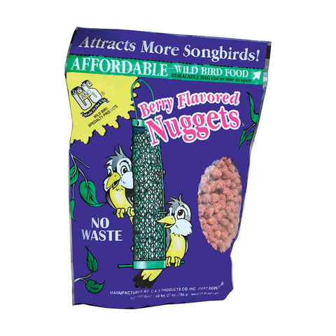 Berry-flavored nuggets for birds