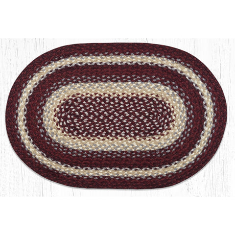 Large dark red rug