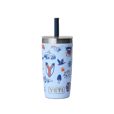 Yeti Rambler Jr. 10 oz. Straw Tumbler in big sky summer camp