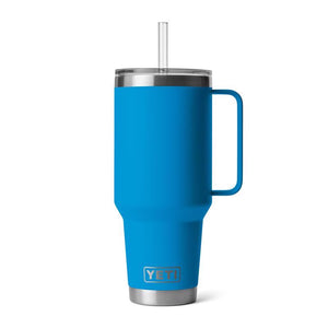 Big Wave Blue YETI Rambler 42 oz Travel Mug with Handle