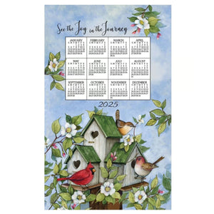 2025 Birdhouses Calendar Towels