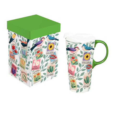 Ceramic Colorful Birds Perfect Cup with Gift Box TK6TG3CTC