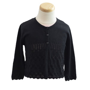 Girl's Fairy Knit Cardigan Sweater 1012 black