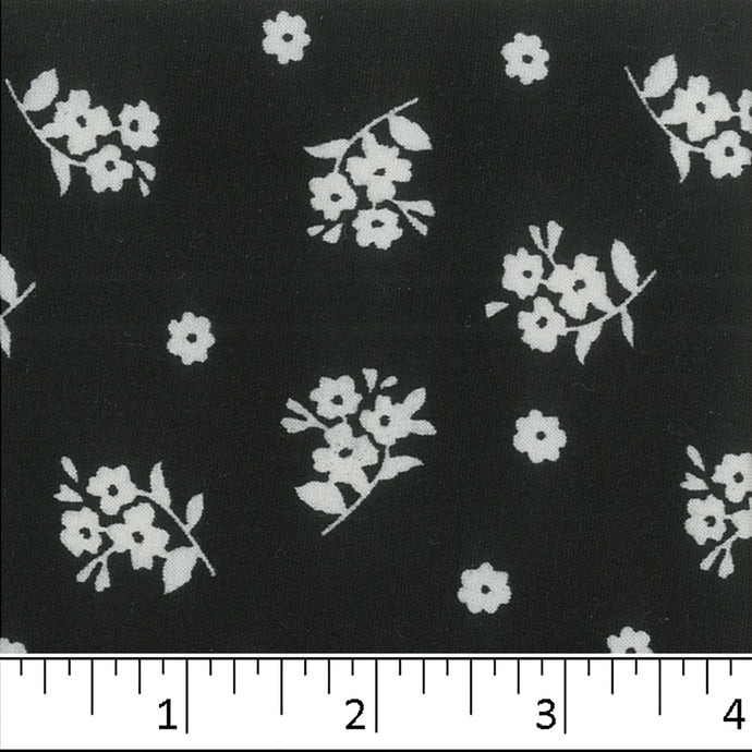 Double Brushed Floral Print Fabric S118