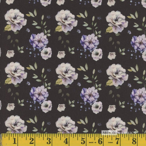 black, Leona Pine Skin Fabric 1415