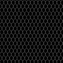 Proud Rooster Collection Chicken Wire Cotton Fabric black
