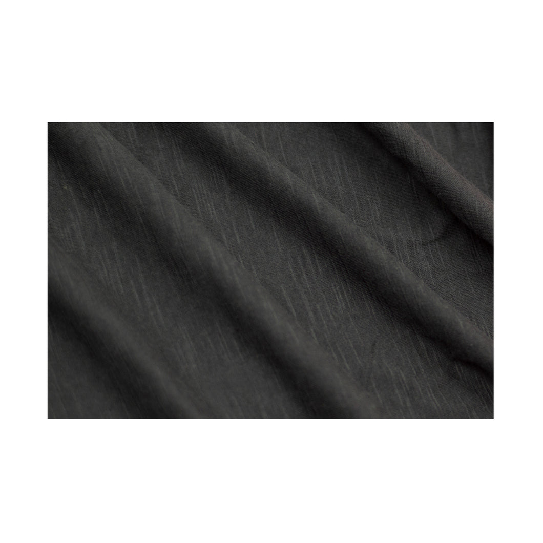 Cotton Modal Slub Knit Fabric black