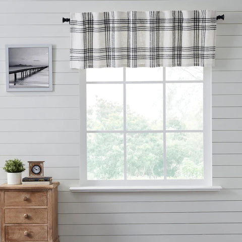 Black Plaid Valance 80