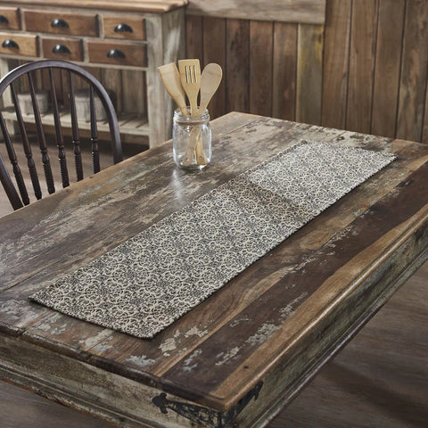 black, Custom House Jacquard Table Runner 846