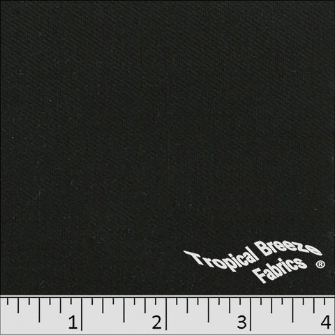 black, Solid Color Fabric Poly Cotton Twill 9605