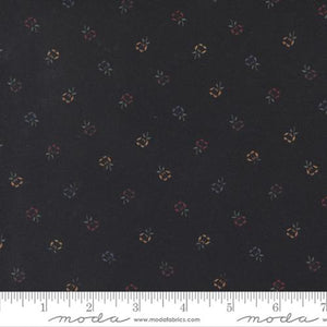 Daffodils and Dragonflies Collection Double Daisies Cotton Fabric 9704 black