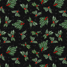 Country Cardinals Collection Holly Cotton Fabric 20056 black