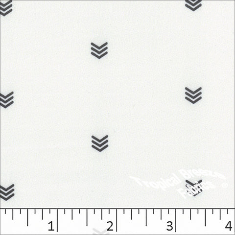 black, Double Brushed Knit Arrow Fabric 572521