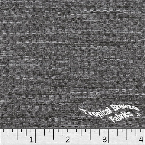 black, Melange Jersey Knit Fabric 323613