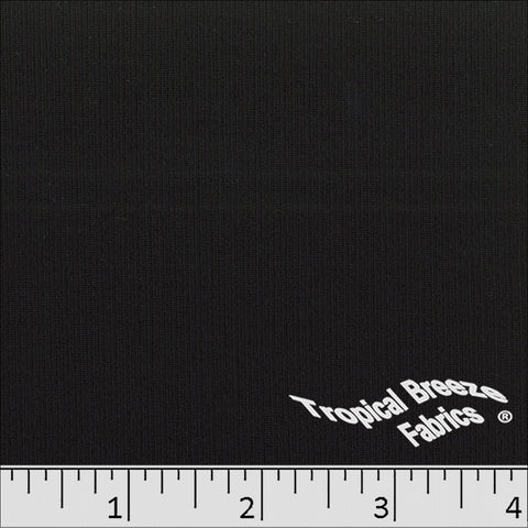 black, Mini Rib Knit Dress Fabric 322510