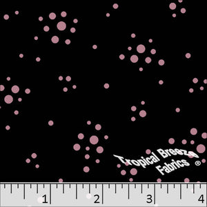Poly Cotton Speckled Print Fabric 5765 Black