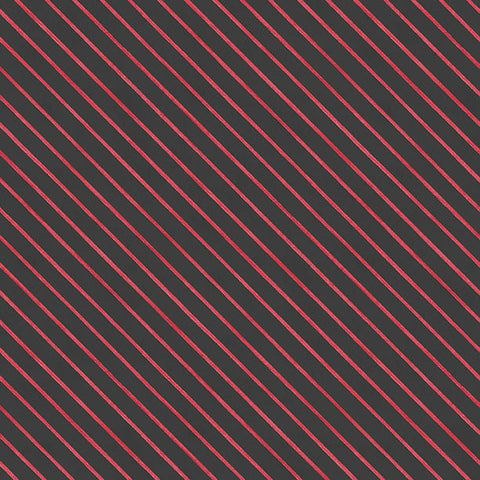 black, Scarlet Dreams Collection Diagonal  Stripes Cotton Fabric 30114