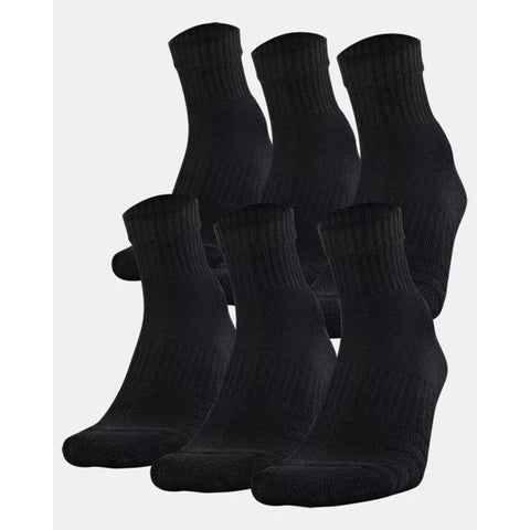 Under Armour Men's UA Training Cotton Quarter Socks 6 Pack U674