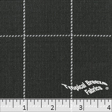 Window Pane Plaid Knit Polyester Fabric 32341 black